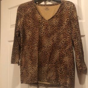 Jones New York Sport - Large Animal Print Top